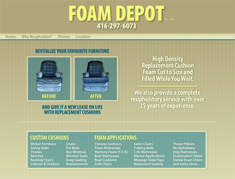Foam Depot Website
